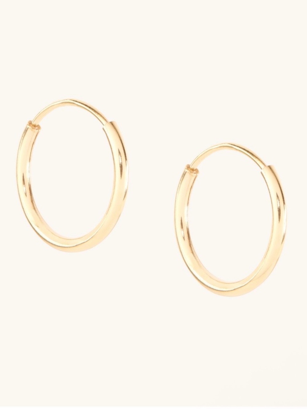 CATBIRD Never-Ending Hoop Earring 14k Solid Gold